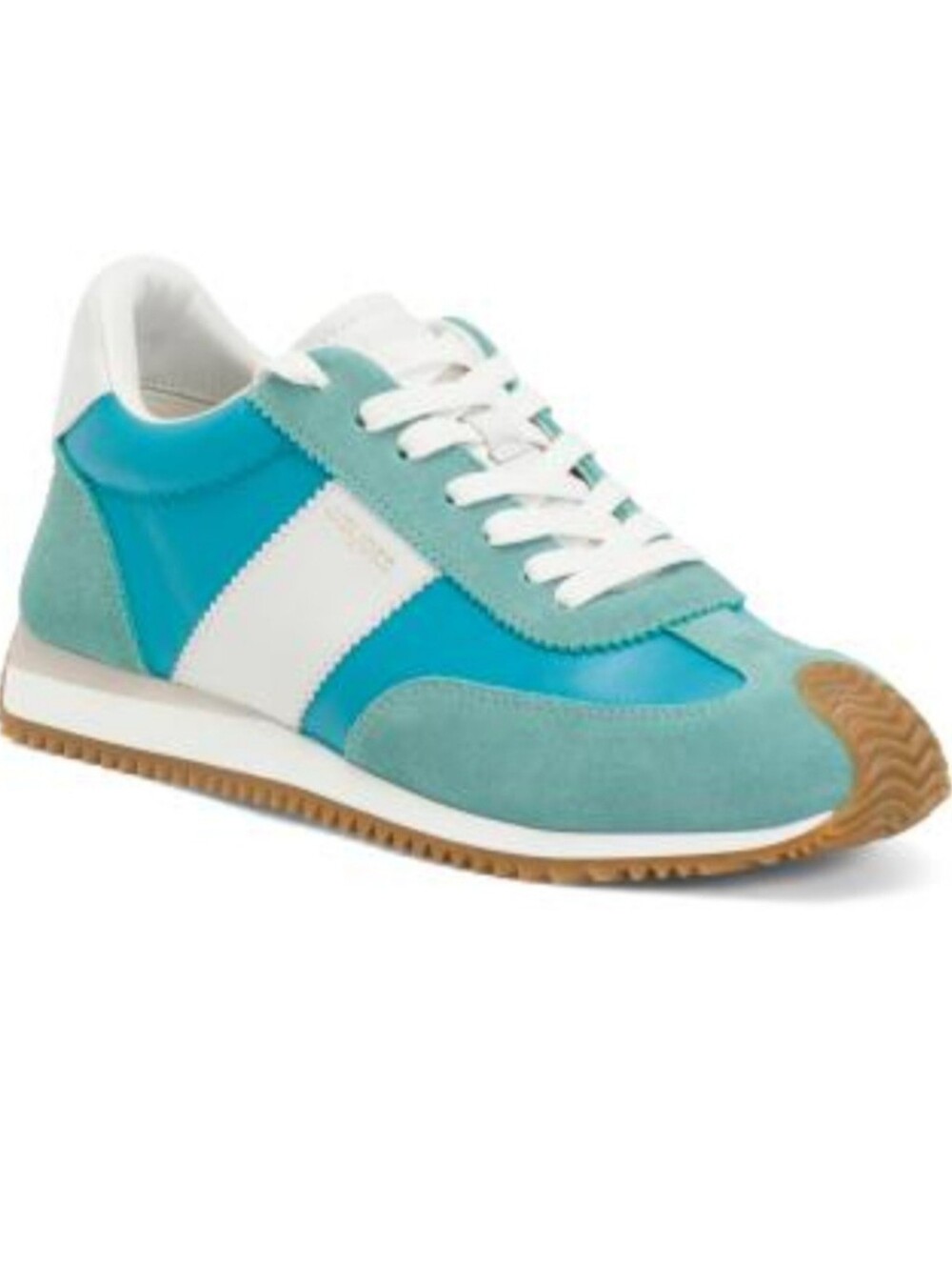 J. SLIDES "Lilith" Women's Turquoise & White Casual Runner Sneakers NWB